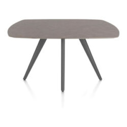 Saluti, table ovale 150 x 105 cm. - 4 pieds - graphite - Lava