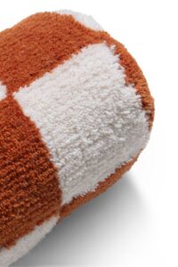 Check bolster kussen 15x50cm - Koper - Afbeelding 2