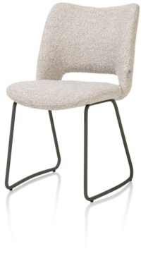 Kodi, eetkamerstoel - frame graphite - stof Brioni - Kiezel