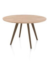 Arvada, eetkamertafel 125 cm, rond, 4 poot - Steel Brown - Afbeelding 2