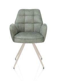 Bell, armstoel - creme frame - pocket - stof Calabria - Olijf