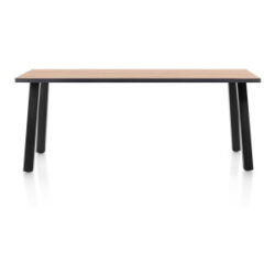 Avalox, bartafel 230 x 98 cm - kleur naturel - 4 poot