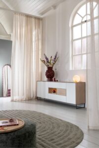 Lindfield, dressoir 240 cm. - 3-deuren + 3-laden + 1-niche (+ LED) - Afbeelding 3