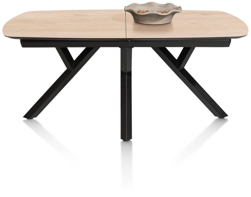 Minato, Uitschuiftafel - Ovaal - 180 (+ 60) X 110 Cm. - Light Natural Oak - Afbeelding 2