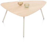 Niora, salontafel 85 x 77 cm - eiken fineer - Silk grey - Afbeelding 2