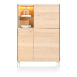 Niora, bergkast 120 cm - 3-deuren + 2-laden + 1-niche