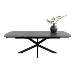 Pavalon, table a rallonge 170 (+ 60) x 100 cm - Anthracite