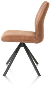 Franky, eetkamerstoel - vast frame - greep - pocket - Taurus - Cognac - Afbeelding 3