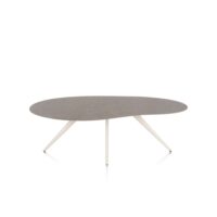 Saluti, eetkamertafel organisch 210 x 120 cm. - 4 poot - cr&egrave;me - Lava