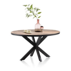 Avalox, table ronde 130 x 110 cm - couleur driftwood - centrale pied