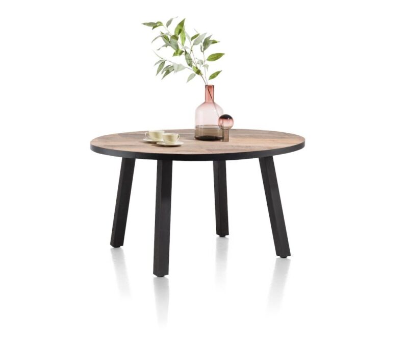 Avalox, Table Ronde 130 X 110 Cm - Couleur Driftwood - 4 Pied - Image 2