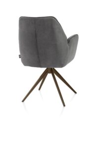 Bell, armstoel - steelbrown frame - draaibaar - pocket - combi Calabria/Vada - Antraciet - Afbeelding 3