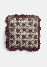 Bregje kussen 45x45cm - Bordeaux