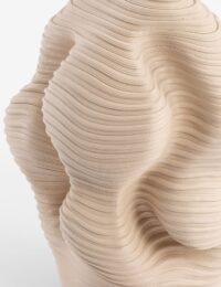 Rinus vaas H41cm - Beige - Afbeelding 2
