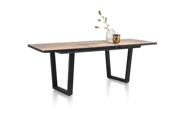 Avalox, Table De Bar &Agrave; Rallonge 160 (+ 50) X 98 Cm - Couleur Driftwood - V Pied - Image 3