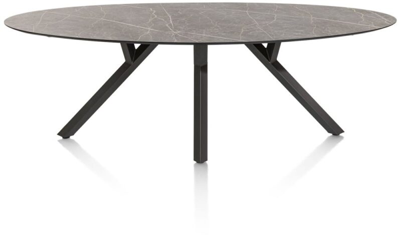 Minato, Table - Ellipse - 240 X 110 Cm. - Gris Clair - Image 2