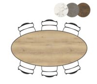Masura, table ellipse - 220 x 105 cm - Chene - Image 2