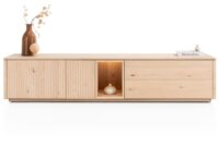 Trenton, lowboard 210 cm - 2-deuren + 2-laden + 1-niche - natural - Afbeelding 2
