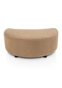 Cervos, Pouf grand - Tissu Cloudy - ocre