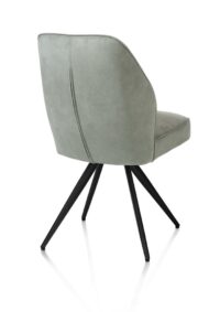 Bell, chaise - piétement noir - confort ressorts - tissu Calabria - Olive - Image 3