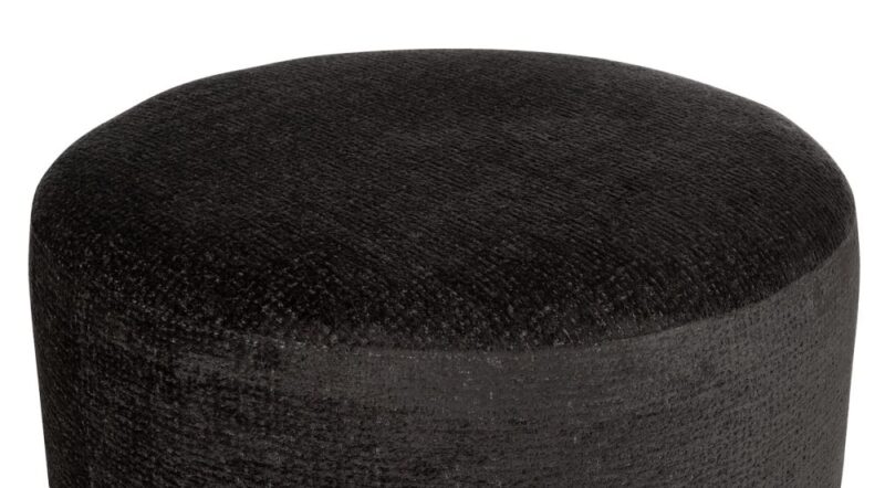 Beautiq - Chic Poef - Rond 80 Cm - Antraciet - Afbeelding 2