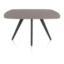 Saluti, table ovale 150 x 105 cm. - 4 pieds - rough off black - Lava