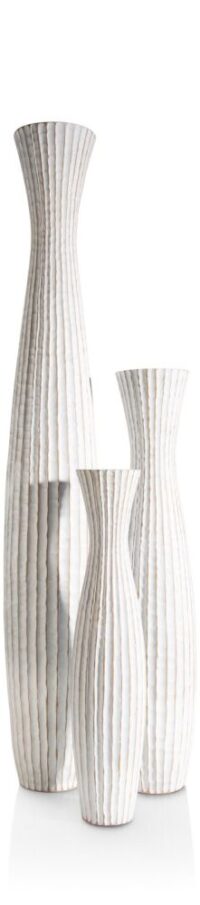 Milou vase H134cm - Blanc - Image 3