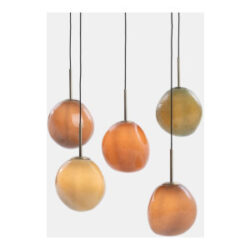 Abby suspension 5*E27 - Multicouleur
