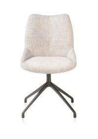 Mats, chaise - pivotante - graphite - Luton - Creme