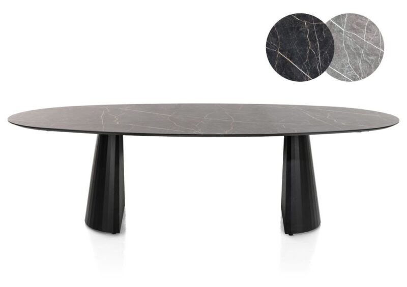 Arabax, Eetkamertafel - Ellips - 270 X 120 Cm - Onyx - Afbeelding 3