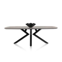 Masura, eetkamertafel ovaal - 240 x 110 cm - Antraciet