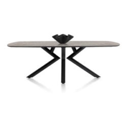 Masura, eetkamertafel ovaal - 240 x 110 cm - Antraciet