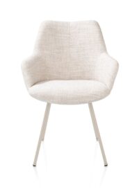 Mats, armstoel 4-poots - creme - stof Luton - Creme