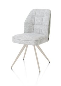 Bell, chaise - piétement crème - confort ressorts - combi Calabria/Vada - Olive