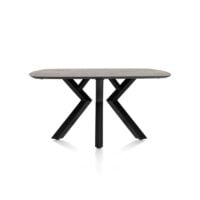 Masura, eetkamertafel ovaal - 150 x 105 cm - Antraciet