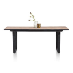 Avalox, table de bar à rallonge 190 (+ 60) x 98 cm - couleur driftwood - V pied