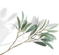 Olive Leaf Spray H82cm kunstbloem - Groen - Afbeelding 2