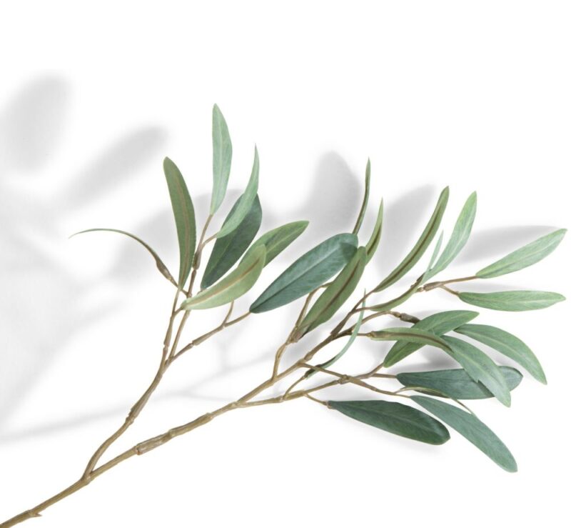 Olive Leaf Spray H82Cm Kunstbloem - Groen - Afbeelding 2
