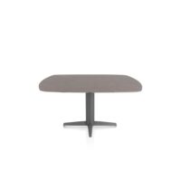 Saluti, eetkamertafel ovaal 150 X 105 cm. - centrale teenpoot - grafiet - Lava
