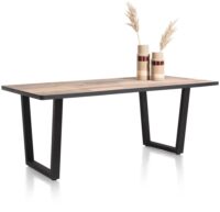 Avalox, table 200 x 98 cm - couleur driftwood - V pied - Image 2