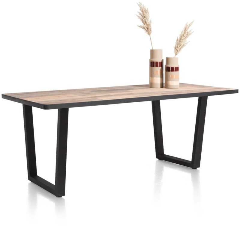Avalox, Table 200 X 98 Cm - Couleur Driftwood - V Pied - Image 2