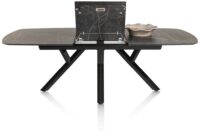 Minato, uitschuiftafel - ovaal - 180 (+ 60) x 110 cm. - Onyx - Afbeelding 2
