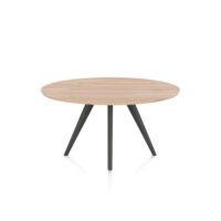 Arvada, eetkamertafel 140 cm, rond, 4 poot - Metal graphite