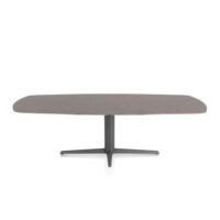 Saluti, eetkamertafel ovaal 240 X 110 cm. - centrale teenpoot - grafiet - Lava