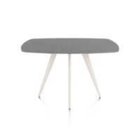 Saluti, bartafel ovaal 150 x 105 cm. - 4 poot - cr&egrave;me - Antraciet