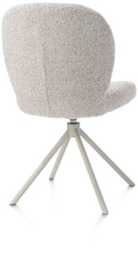 Jaxon, eetkamerstoel - Silk Grey frame - draaibaar - stof Brioni - Kiezel - Afbeelding 2