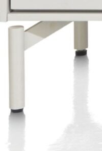 Noon, set van 4 poten in silk grey + middenpoot (voor 1 kast)