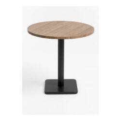 Brest bistrotafel vintage oak D80cm - zwart