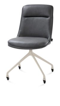 Mateo, chaise - roulettes - creme - Pala - Anthracite - Image 2