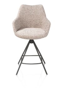 Mats, chaise de bar - 4 pieds m&eacute;tal - graphite - Luton - Cuivre